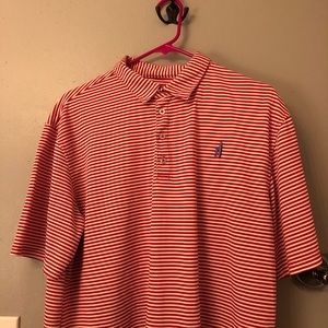 Johnnie-O Prep Performance Polo Red Striped